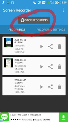 Tutorial Merekam Aktifitas Layar Pada Smartphone